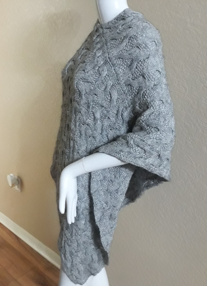 Cerretelli Firenze Made in Italy Poncho Sweater Alpaca Blend - Picture 7 of 9